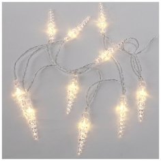 Гирлянда NEON-NIGHT 303-093, 10 ламп, теплый белый/прозрачный провод