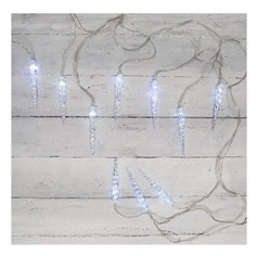 Гирлянда NEON-NIGHT Сосульки 150 см, 10 ламп, белый/прозрачный провод