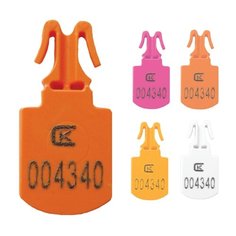 Пломбы пластиковые номерные МИНИ, для опломбирования сумок, контейнеров, цвет ассорти, КОМПЛЕКТ 250 шт. Спецконтроль