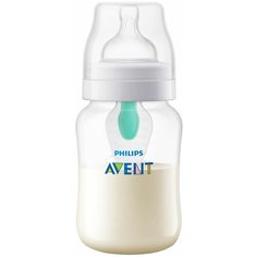 Philips AVENT Бутылочка полипропиленовая Anti-colic c клапаном AirFree™ SCF813/14, 260 мл, с 1 месяцев