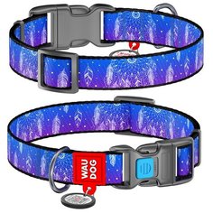 WauDog Ошейник для собак Nylon с рисунком "Ловец снов" (ширина 25 мм, длина 35-58 см)