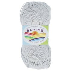 Пряжа Alpina "HOLLY" 100% мерсеризованный хлопок №230 св. серый - 10 мотков по 50 г