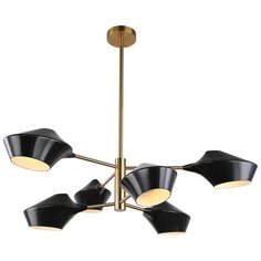 Подвесная люстра Lumina Deco Romina LDP 6037-6 BK+GD