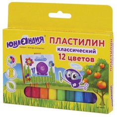 Набор для лепки Юнландия Пластилин Юнландик-живописец 12 цве