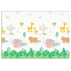 Развивающий коврик Mambobaby Soft Family Односторонний 190х1