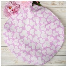 Amarobaby Простыня круглая на резинке Мышонок 75 х 75 х 12 см розовый