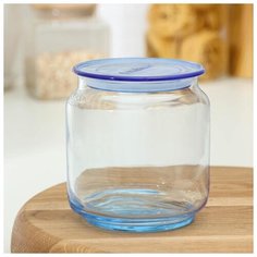 Банка RONDO ICE BLUE 0,5 л, с пластиковой крышкой 5082388 Luminarc