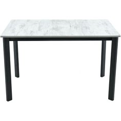 Стол Аврора Пуэрто 120/180*75*75 Черный матовый Муар / Дерево светлое