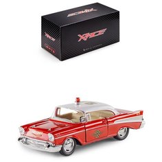 Детская инерционная металлическая машинка Serinity Toys с открывающимися дверями, модель Chevrolet пожарная