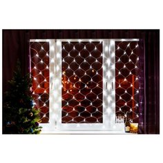 Гирлянда NEON-NIGHT Сеть, 150 LED, 150х150 см, 150 ламп, белый/прозрачный провод