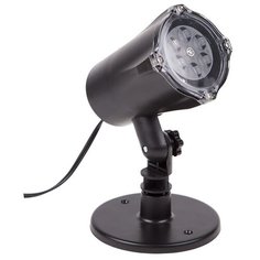 Проектор NEON-NIGHT Белые снежинки 601-263, черный