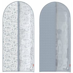 Набор чехлов для одежды с прозрачной вставкой, больших, 2 шт., 60*137 см и 60*137 см, TRAVELLING INDIGO Valiant