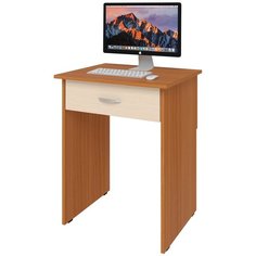 Письменный стол СитиМебель с дополнительным ящиком под столешницей, ШхГ: 60х50 см, цвет: вишня оксфорд/дуб молочный