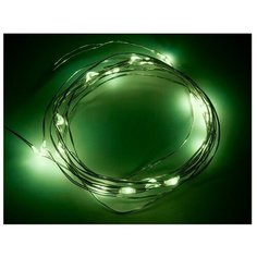 Гирлянда NEON-NIGHT 303-008, 20 ламп, зеленый/прозрачный провод