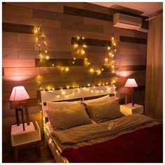 Гирлянда NEON-NIGHT Твинкл Лайт, 40 LED, 600 см, 40 ламп, теплый белый/зеленый провод