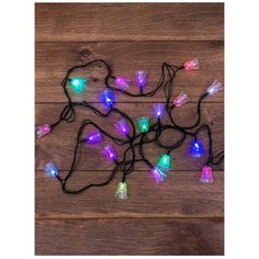 Гирлянда NEON-NIGHT Колокольчики, 20 LED, 280 см, 20 ламп, разноцветный/зеленый провод