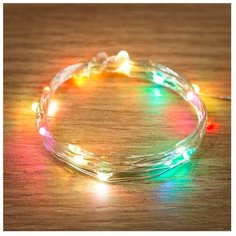 Гирлянда NEON-NIGHT Роса, 20 LED, 200 см, 20 ламп, разноцветный/прозрачный провод