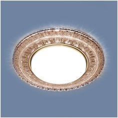 Встраиваемый точечный светильник с LED подсветкой Elektrostandard 3028 GX53 CF кофе