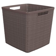 Корзина для хранения Curver Jute квадратная черный перец