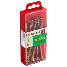 Шуруп по дереву fischer FPF-SZ 6,0X100 YZP(Блистер 10шт.)