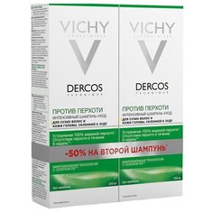 Vichy набор шампуней Dercos Anti-Dandruff Dry Hair