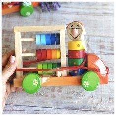 Игрушка-каталка "Счеты" - Автомобиль Палитра (163-002) Крона