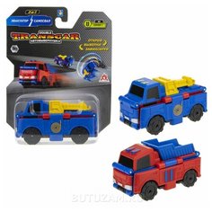 Машинка 1 TOY Transcar Double 2 в 1: Эвакуатор/Самосвал (Т18276), 8 см, синий/красный