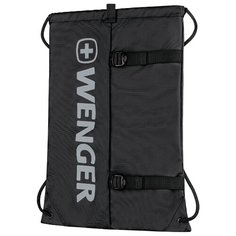 Рюкзак-мешок на завязках 610167 WENGER, черный , полиэстер, 35x1x48 см, 12 л