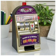 Копилка пластик "Игровой автомат" от 2АА, 21,5х12,5х10,2 см 3782434 Сима ленд