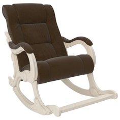 Кресло-качалка с подножкой, обивка Vegas Lite Amber, каркас венге ЭкоДизайн