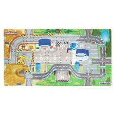 Игровой коврик Creatix Construction, Majorette (размер коврика 96х51 см, 1 машинка, 2056412)