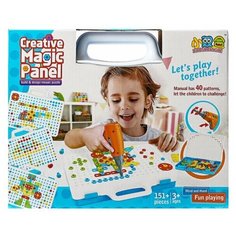 Конструктор-мозаика с шуруповёртом Goodly Creative Magic Panel 151 деталь