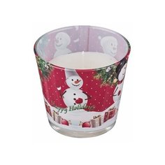 Свеча ароматизированная Happy Holidays ваниль высота 8 см. Диаметр 9 см., Adpal 348-462