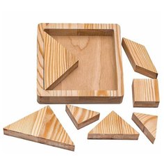 Танграм, SmileDecor (головоломка, из массива дерева, П800)