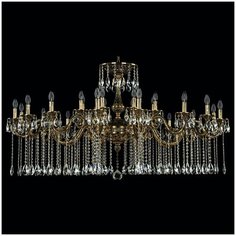 Люстра Bohemia Ivele Crystal 7105 71105/24/590 A GB, E14, 960 Вт