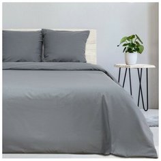 Постельное белье евростандарт Этель Муссон, поплин, 2 наволочки 70 х 70 см, серый