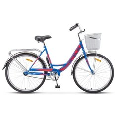 Велосипед Stels Navigator 26" 245 Z010 Синий/Красный (с корзиной) (LU093460), 19"