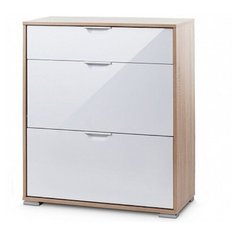 Обувница Vental Нова-2 Фасады МДФ Дуб Сонома-White Gloss