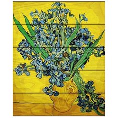 Картина по номерам по дереву Flamingo «Ирисы. Ван Гог», 40x50 см