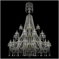 Люстра Bohemia Art Classic 11.12.20+10+5.530.3d.XL-205.Gd.Sp, E14, 1400 Вт