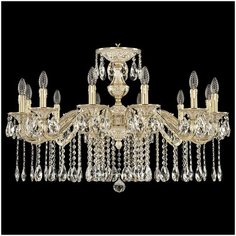 Люстра Bohemia Ivele Crystal 7102 71202/12/300 A GW, E14, 480 Вт