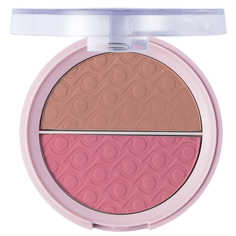 Pretty by Flormar румяна двухцветные матовые 001 pinky peach