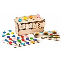 Сортер-пазл "Комодик" деревянный Numi Play