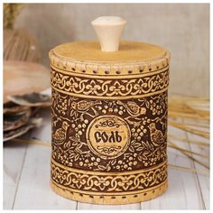 Туес «Птица», соль, 11х15 см 2990351 Сима ленд