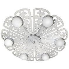 Люстра потолочная светодиодная плоская круглая российского производства петрасвет S2444-6, 6хGX53 макс. 20Вт