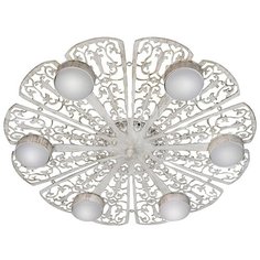 Люстра потолочная светодиодная плоская круглая российского производства петрасвет S2386-6, 6хGX53 макс. 20Вт