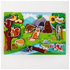 Головоломка с липучками Лесная мастерская "Где чей дом?" (4276043)