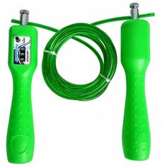 R18157-4 Скакалка из троса со счетчиком 2,8 м. (зеленая) Hawk