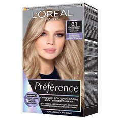 LOreal Paris Preference Cool Blondes стойкая краска для волос, 8.1 Копенгаген