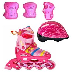 Коньки Tech Team Maya Set р.34-37 Pink